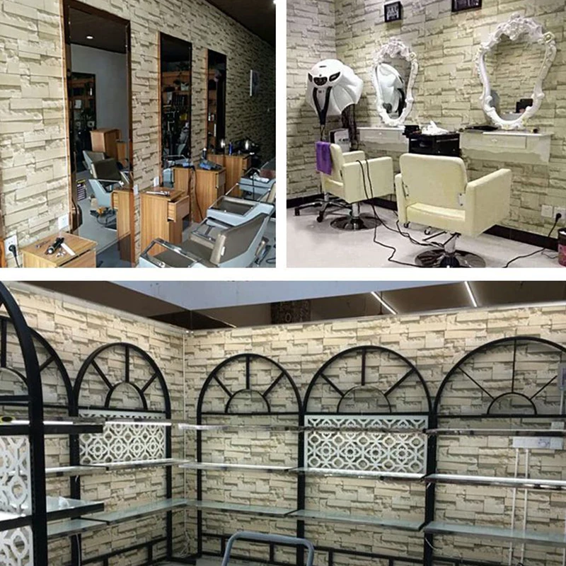 

9.5M Self Adhesive Wallpaper Living Room Kitchen Bathroom Waterproof Wall Sticker Home Decor Removable Brick Stone Stickers