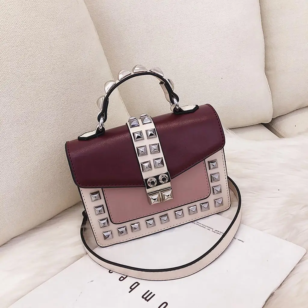 

53-Luxury Handbags Women Bags Designer Leather Wild Messenger Fashion One-Shoulder Small Square Bag bolsa feminina 7J17