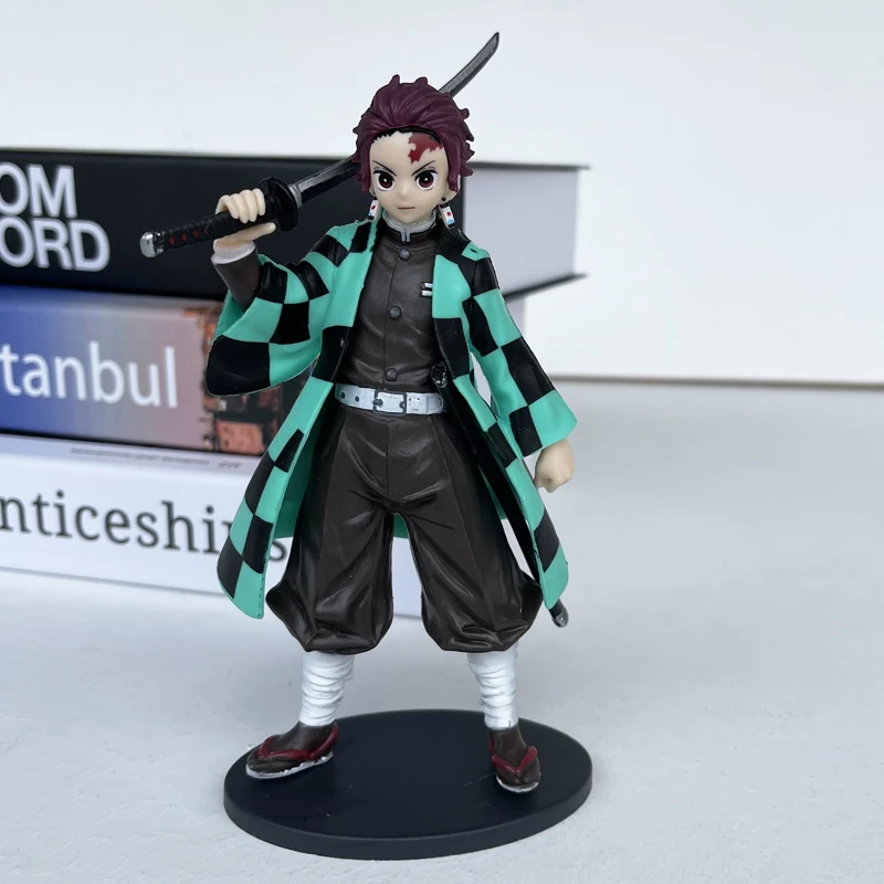 

Anime Demon Slayer Figure Kamado Tanjirou Nezuko Action Figures Zenitsu Inosuke Kimetsu No Yaiba PVC Model Toys 16cm