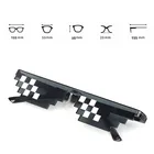 Солнцезащитные очки Thug Life унисекс, Пиксельная мозаика UV400, для мужчин и женщин, в винтажном стиле, подарок, игрушка, 8 бит