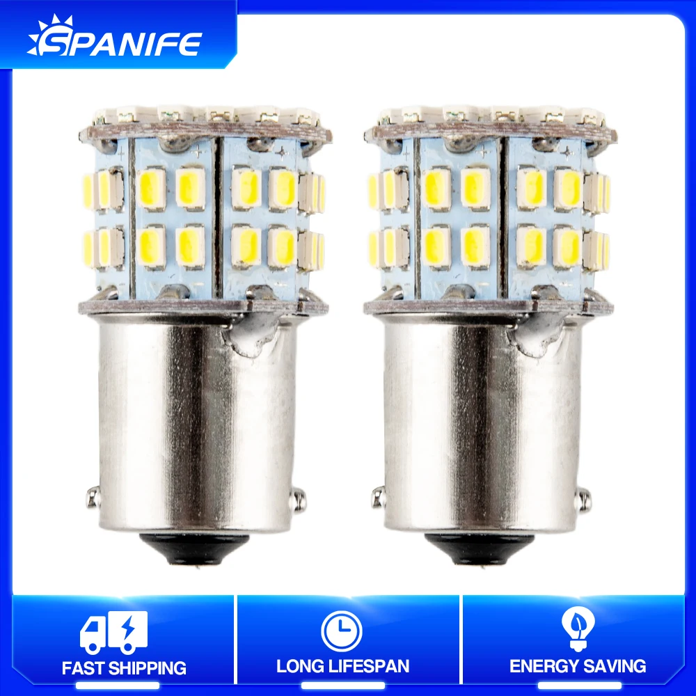 

2 шт., сменные светодиодные лампы для автомобилей 1156 BA15S P21W 3014 54SMD