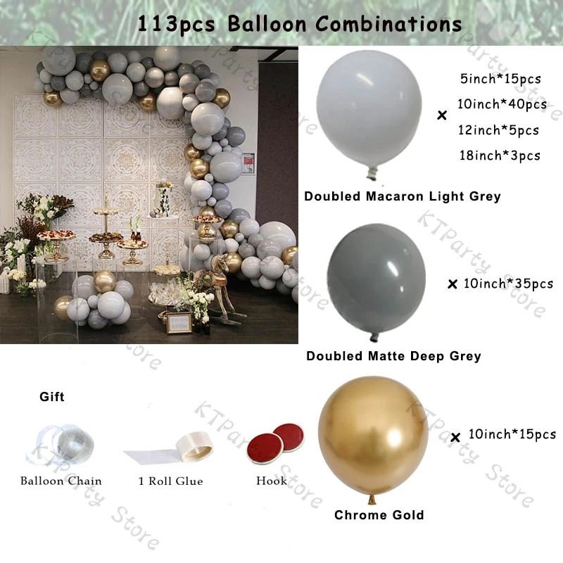 113 шт. Декоративная гирлянда для воздушных шаров | Дом и сад