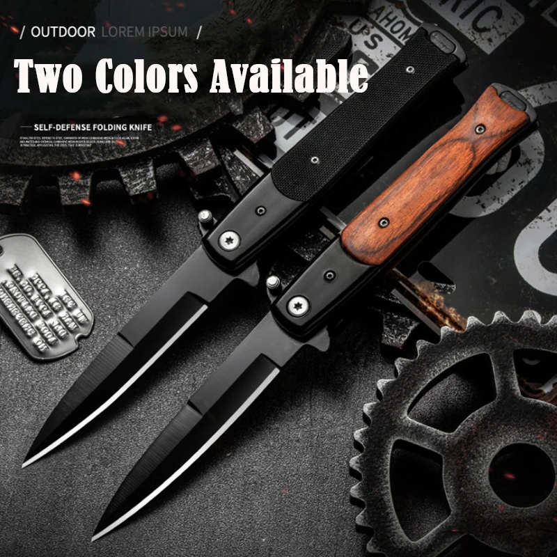 

Folding Knife Outdoor Survival Fixed Blade Knife Self Defense Weapons Multi-function Pocket Knife High Hardness Military Knives