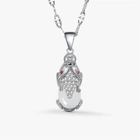kofsac new 925 sterling silver necklaces for women exquisite crystal zircon lucky mythical beast pendant jewelry birthday gifts