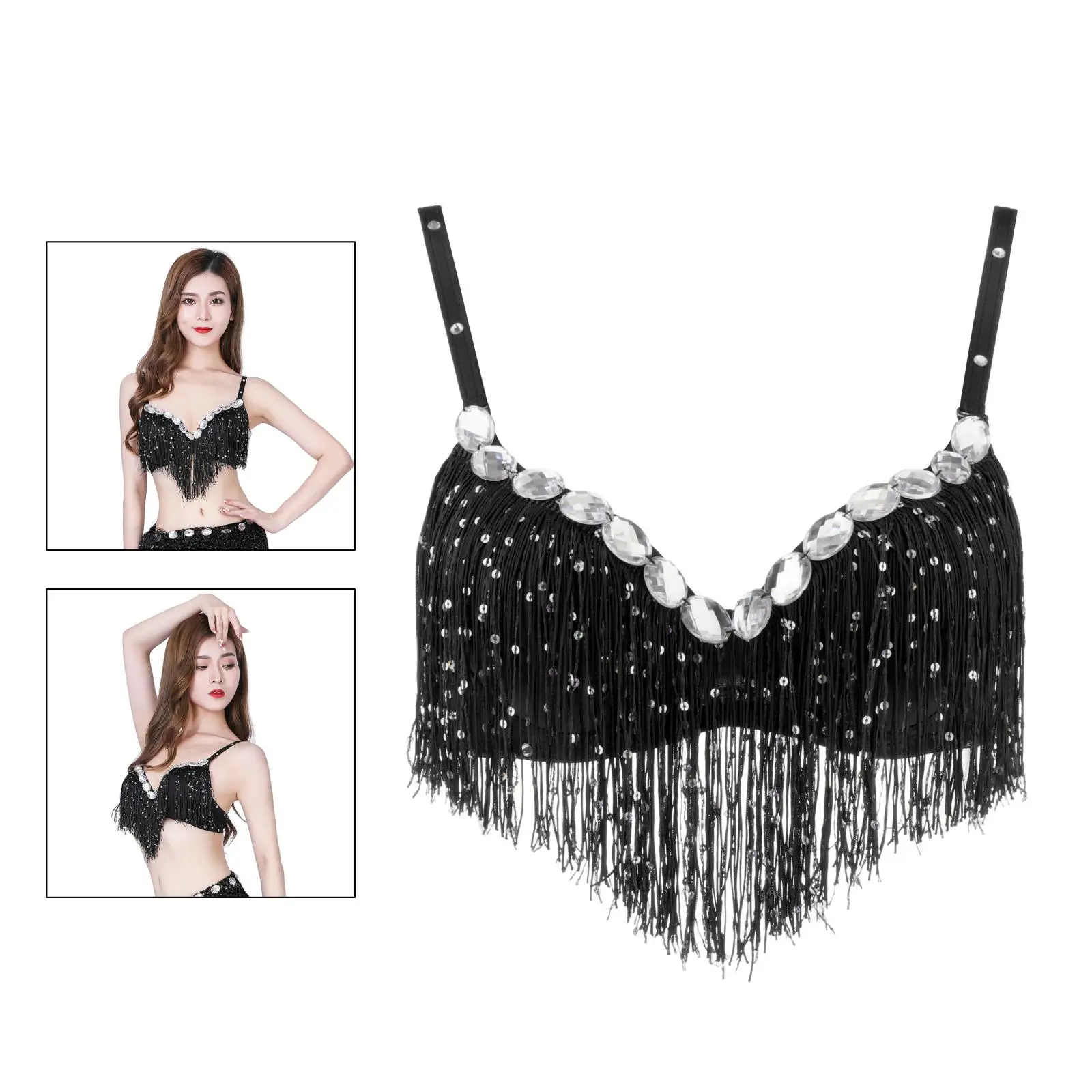 Топ с бретелькой через шею бюстгальтер для танца живота сексуальные костюмы