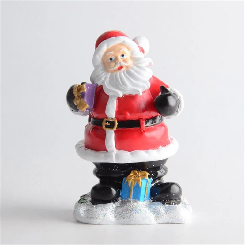 Рождественская декоративная статуя Санта-Клауса из смолы для украшения дома