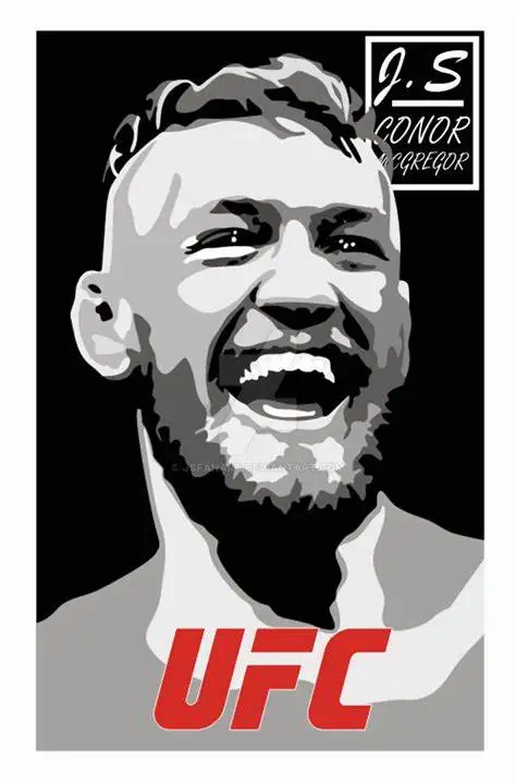 Лот стиль выбрать Conor McGregor Художественная печать Шелковый плакат домашний декор