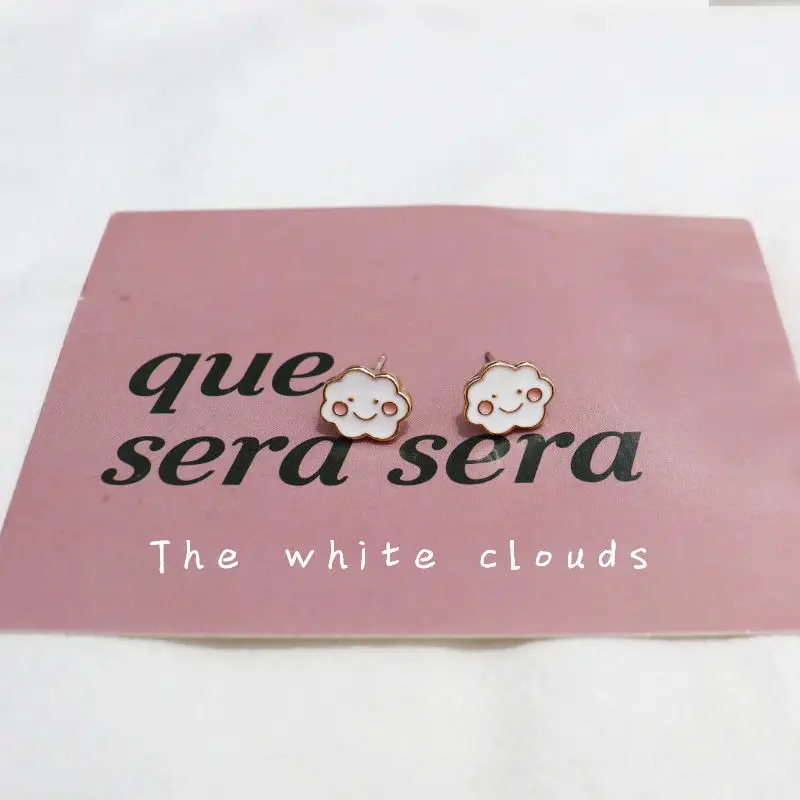 

Lovely sweet girl cloud delicate ear stud earring female accessories fashion
