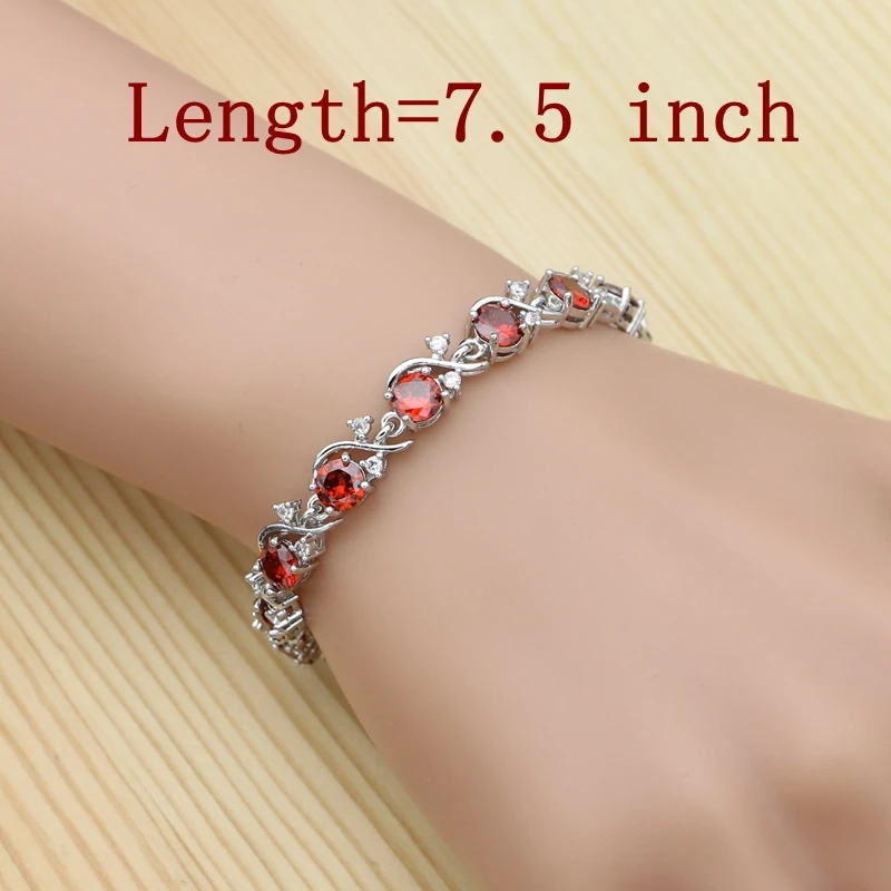 Женский ювелирный комплект из кольца браслета ожерелья подвески и