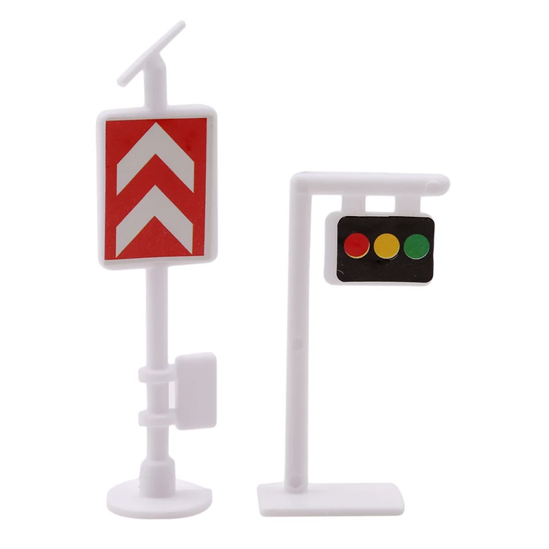 

New 9Pcs/set DIY Mini Traffic Signpost Scene Educational Toys For Children Traffic Signage Model Toy Gift For Infant Boys Girls