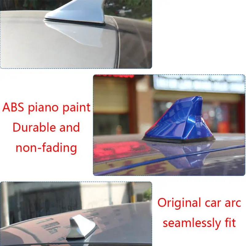 

Universal FM Signal Amplifier Car Radio Aerials Shark Fin Antenna Car Roof Decor