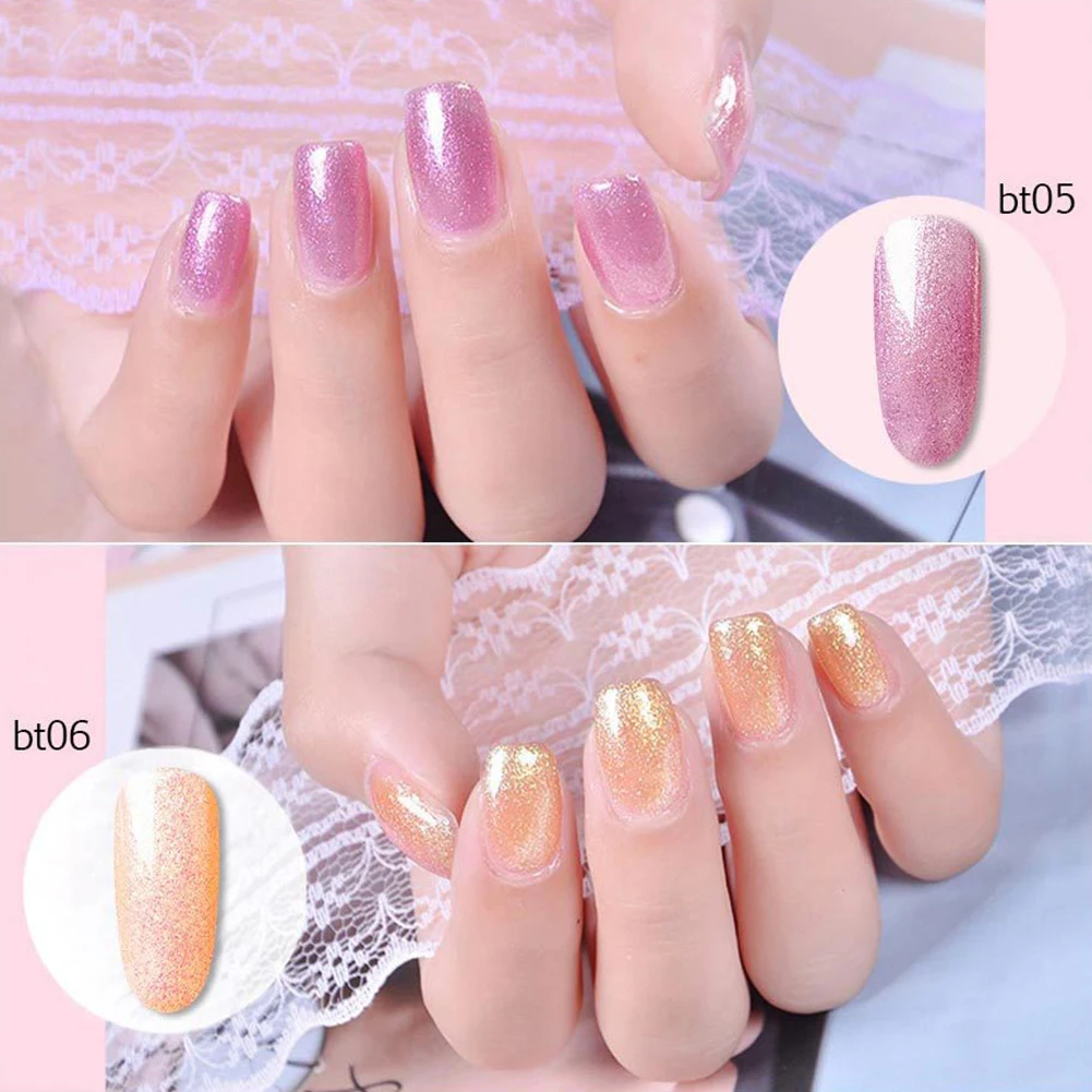 1Pc Glitter Gel Polish Soak Off UV LED Nail Art Varnish Shining Long Lasting Base Suitable to apply on UV gel nails, acrylic