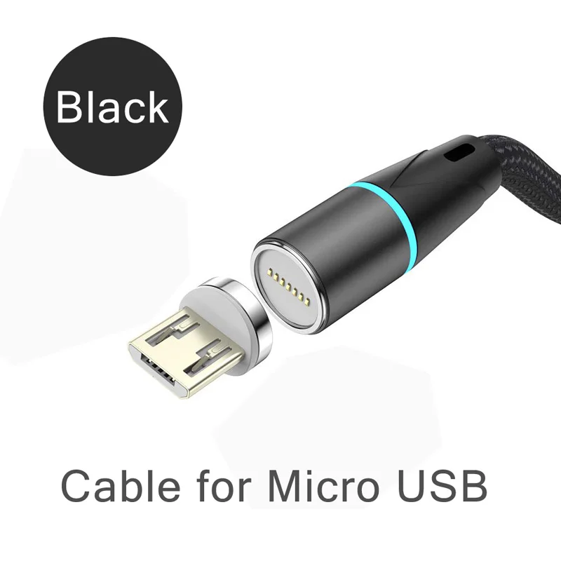 B cable for Micro Магнитный адаптер CANDYEIC 12G с магнитной вилкой для Iphone, кабель для быстрой зарядки и передачи данных для Xiaomi Redmi Andriod, кабели для Micro type-C - Цвет: B cable for Micro