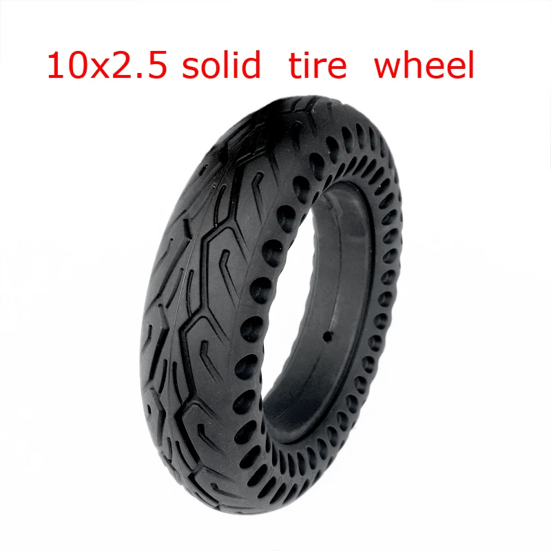

10'' Electric Scooter Solid Tire Parts 10x2.50 Solid Without Tube Tyre for Quick 3 ZERO 10X Inokim OX Folding Electric Scooter