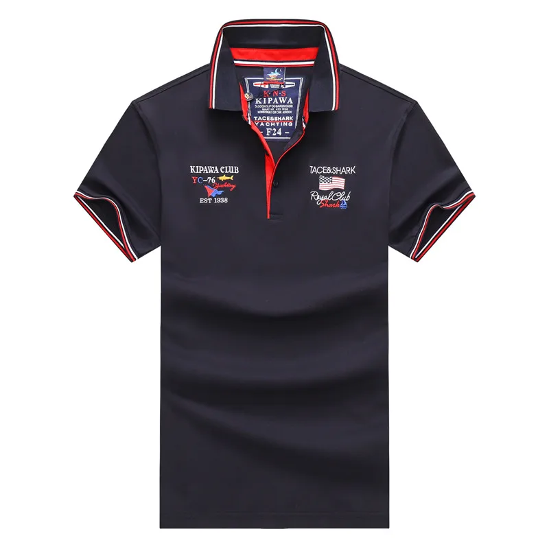 Брендовая футболка Tace & Shark с флагом страны мужская одежда в стиле акулы 2018 летняя