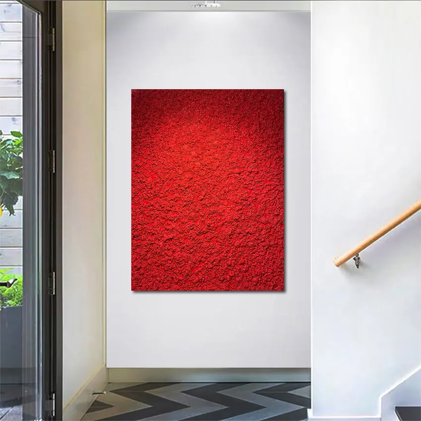 

Абстрактные красные картины ручной работы, картины маслом на холсте, Современная Настенная картина для гостиной, украшение для дома без рам...