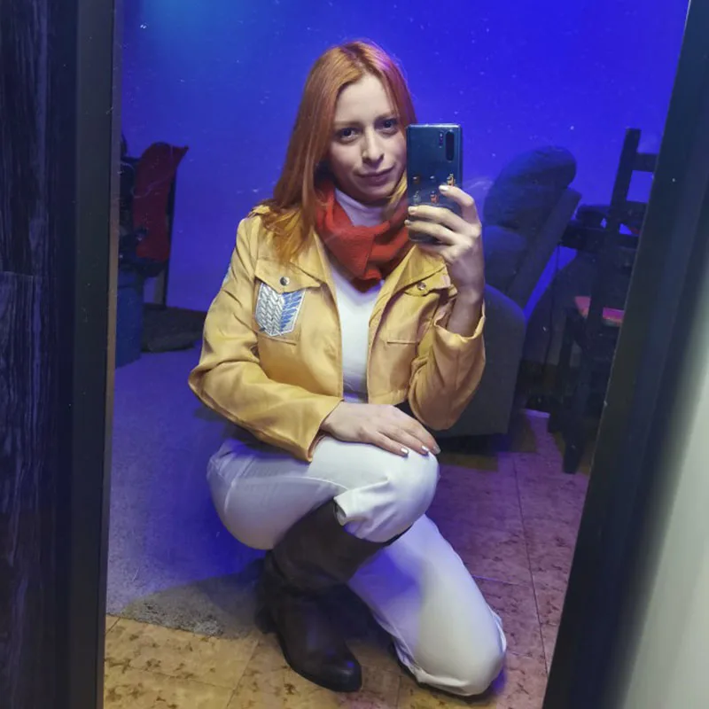 Куртка-накидка для косплея Эрена лева из атаки на Титанов | Тематическая одежда и