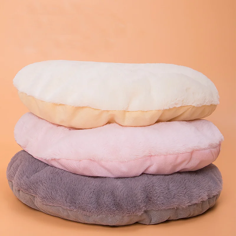 Perrera en forma de calabaza para gato, alfombra c&aacute;lida para gato, coj&iacute;n extra&iacute;ble y lavable, manta para gato, suministros para cama, yurta-5