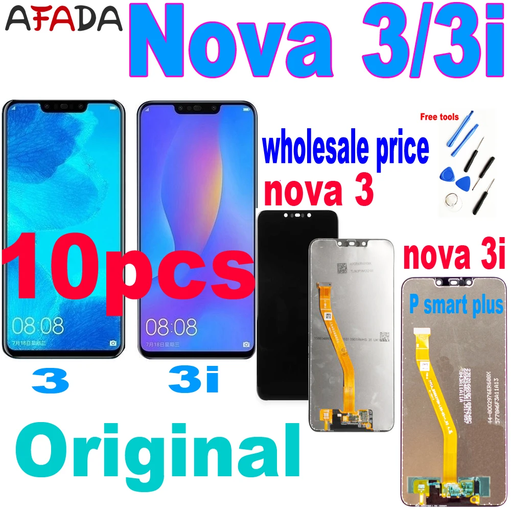 

Сменный сенсорный ЖК-экран, 10 шт., для Huawei Nova 3, 6,3 дюйма, LX1