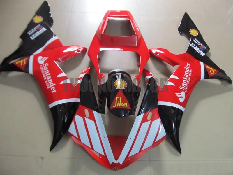 

Free Custom Injection Cowling Bodywork Fairing kits for Red Black YAMAHA YZF 1000R1 YZF R1 YZFR1 2002 2003 02 03 fairings kit