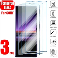 3pcs screen protector for sony xperia 10 5 ii plus xa3 tempered glass for sony xperia l4 l3 l2 xz1 z2 z5 compact m2 m5 glass