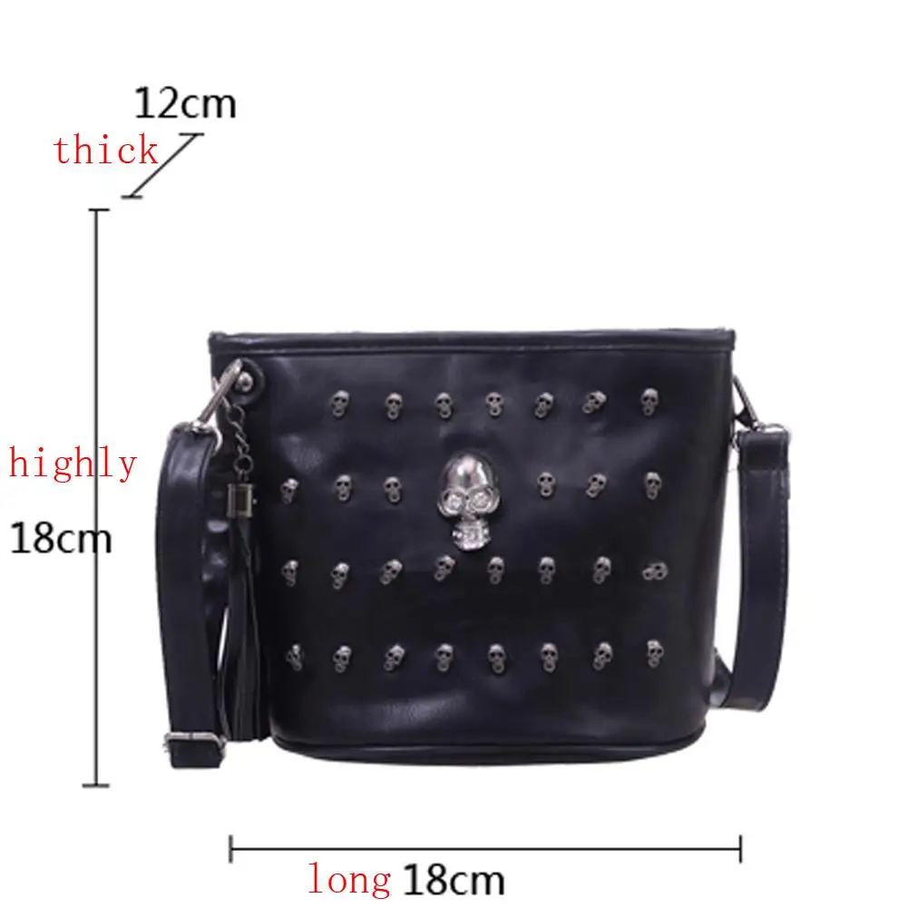 

Skull Design Women Messenger Bags Handbags Shoulder Bags Satchel Clutch Girl Black Skull Crossbody Bag Bolsas Borse Feminina Hot