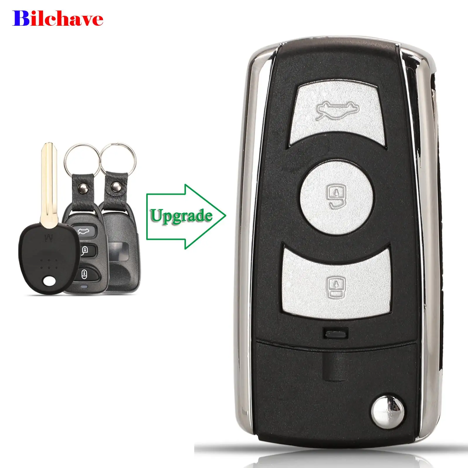 Модифицированный чехол jingyuqin для Hyundai Coupe Tucson Elantra Accent Santa Fe i10 Kia Fob с 3 кнопками |