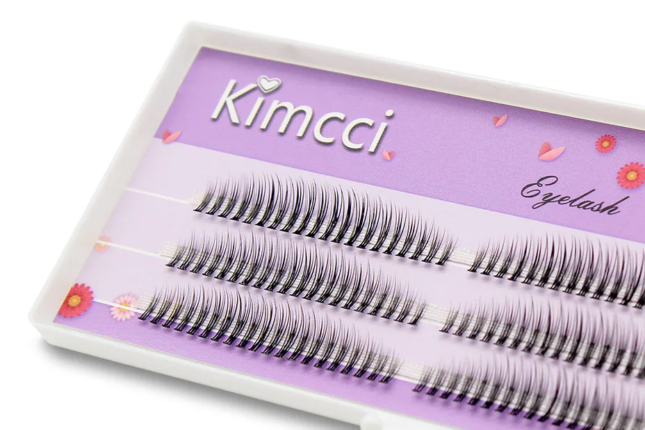 Kimcci 120 шт C/D/DD локон натуральный 3D наращивание ресниц 8-12 мм микс длина норковые ресницы Макияж Накладные накладные ресницы Прививка ресницы