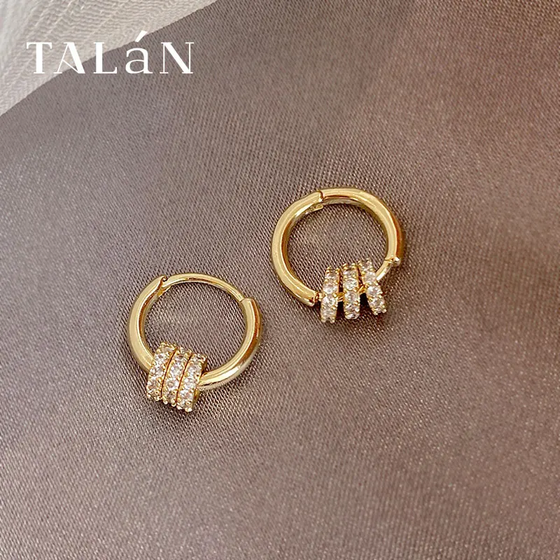 

Talan Gold Alloy Hoop Earrings Web Celebrity Hot Style Female Fashion Jewelry