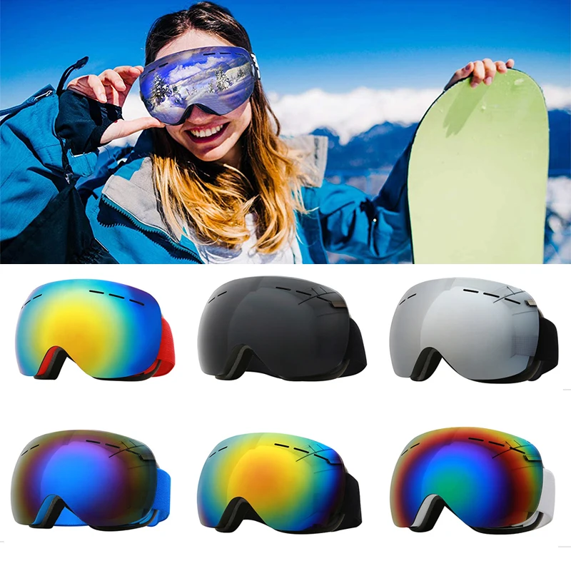 

Ski Goggles Men Women Winter Snow Ski Glasses With Mask Double-layer Anti-fog Film UV400 Goggles Windproof sand Eye Protection