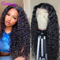 cranberry hair peruvian water wave wig t middleright part lace wig 100 remy human hair wigs for black women prelucked hairline