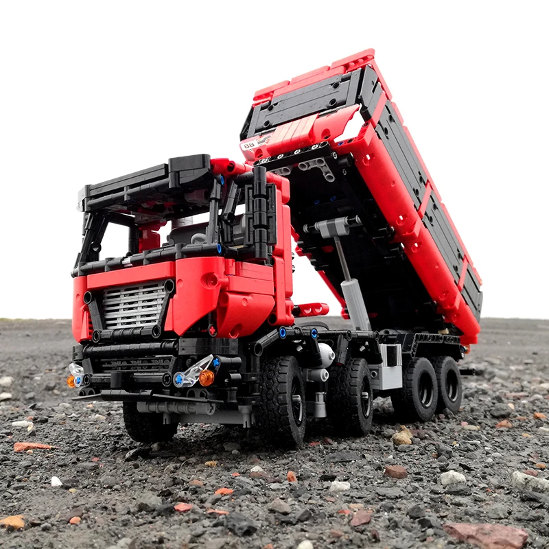 BuildMOC городской полиции NextGen грузовик прицепа автобуса SCANIA строительные блоки для