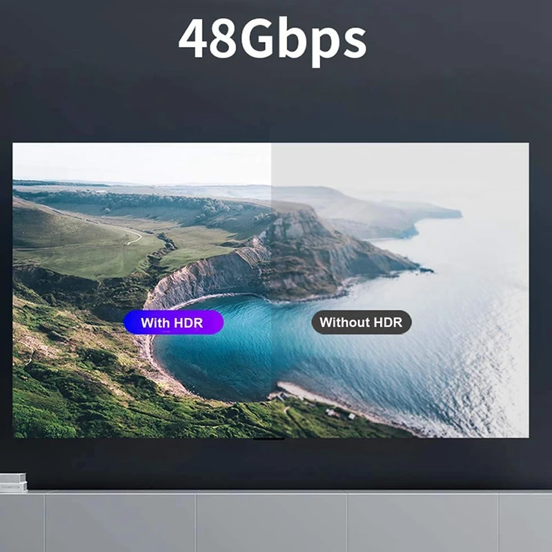 6FT 8K HDMI кабель HD высокая скорость 48 Гбит/с Toptrend шнур 2 1 HDR HDCP 3D 7680X4320P для усилителя