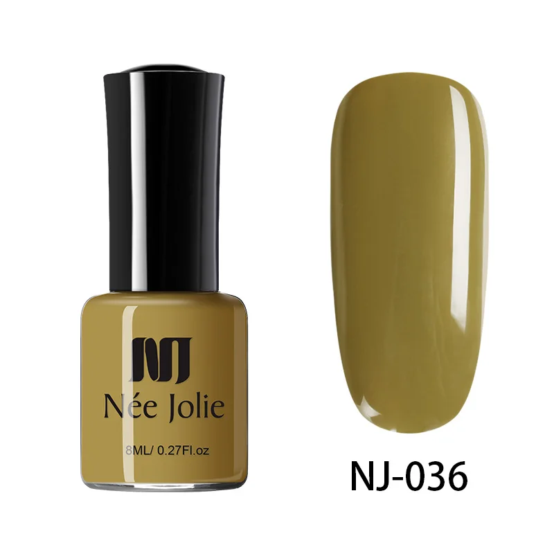 8ml pure-036 Ни Джоли 66 Цвета лак для ногтей, быстро сохнут, 8/3. 5 мл блестящие, для дизайна ногтей чистый голографическая серии матовые, накладные ногти, покрытие лаком - Цвет: 8ml pure-036