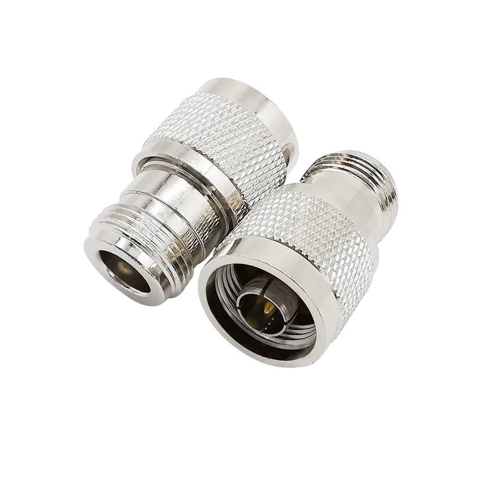 

1Pcs N Type RF Coax Coaxial Connector Nickel-plated N Male Plug to N Female Jack Socket RF Adapter