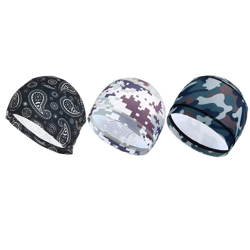 Быстросохнущая камуфляжная велосипедная купольная шапка для мужчин и женщин