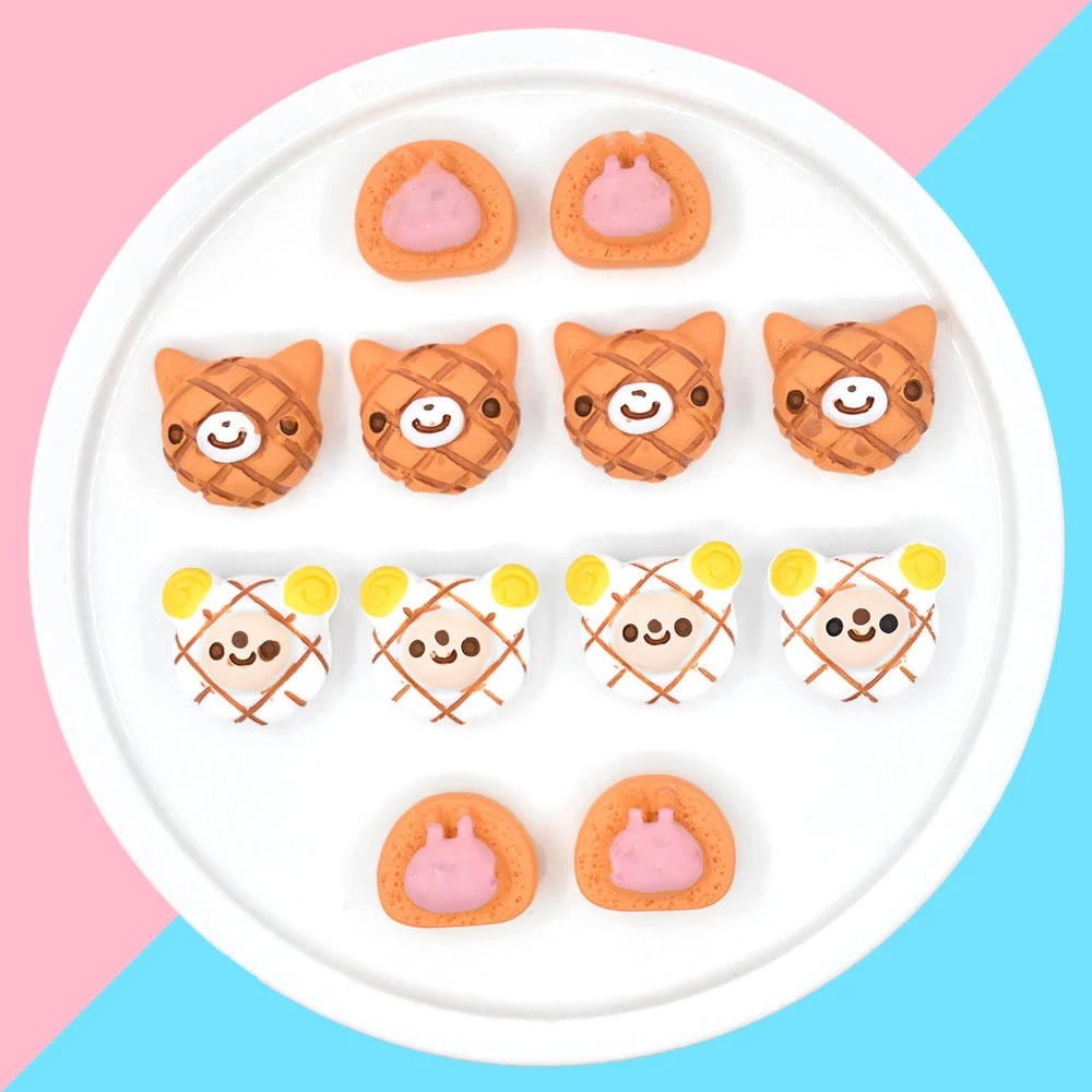 

Miniature Resin Simulated Animal Bread Decoration Crafts DIY Scrapbooking For Dollhouse Kitchen Accessories