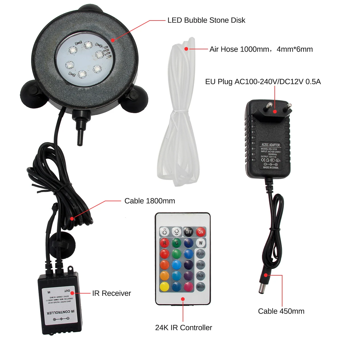 RGB аквариум круглый свет точесветильник s Садовый пруд бассейн увеличение