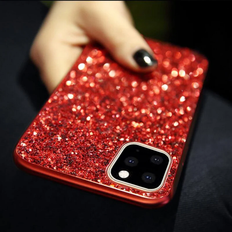 Роскошный Шикарный чехол со стразами и блестками для iPhone 11 Pro 6 6s 7 8 Plus, чехол для iPhone X Xr Xs Max, Модный мягкий силиконовый чехол, Fundas
