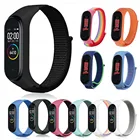 Ремешок нейлоновый для Xiaomi MI Band 6 5 4 3, сменный спортивный Воздухопроницаемый браслет для умных часов Mi Band5, аксессуары для часов
