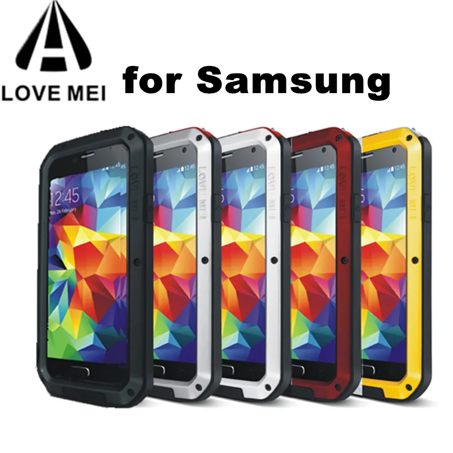 Водонепроницаемый металлический чехол LOVE MEI для SAMSUNG Galaxy S10 S21 S9 S20 Plus FE Note 10 9 8 A5 2017 A6