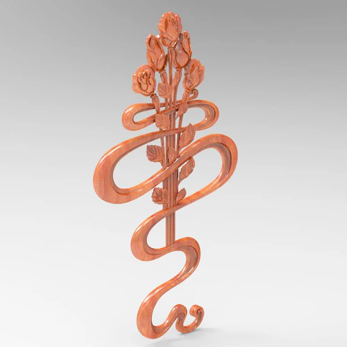 Роуз арт STL 3D модель для ЧПУ маршрутизатор гравер рельефный станок Artcam Aspire файлы
