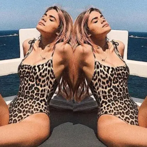 Цельный купальный костюм женская одежда для плавания в горошек с леопардовым