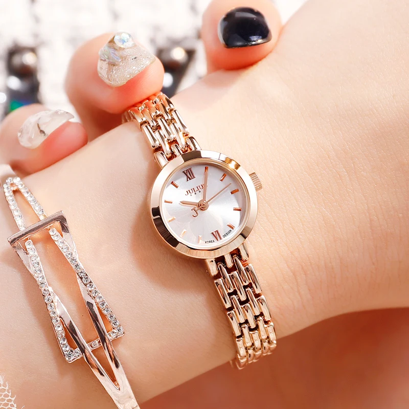 

Часы наручные женские со стальным браслетом, модные повседневные Кварцевые водонепроницаемые, золотистые/серебристые, подарок для девушек
