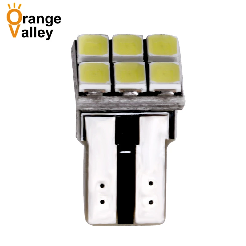 

100 шт. T10 194 W5W 168 на возраст 6, 8 SMD 10 12 Светодиодный 5630 автомобиль автомобильные Габаритные фонари Чтения Купол света лампы AC/DC 12V