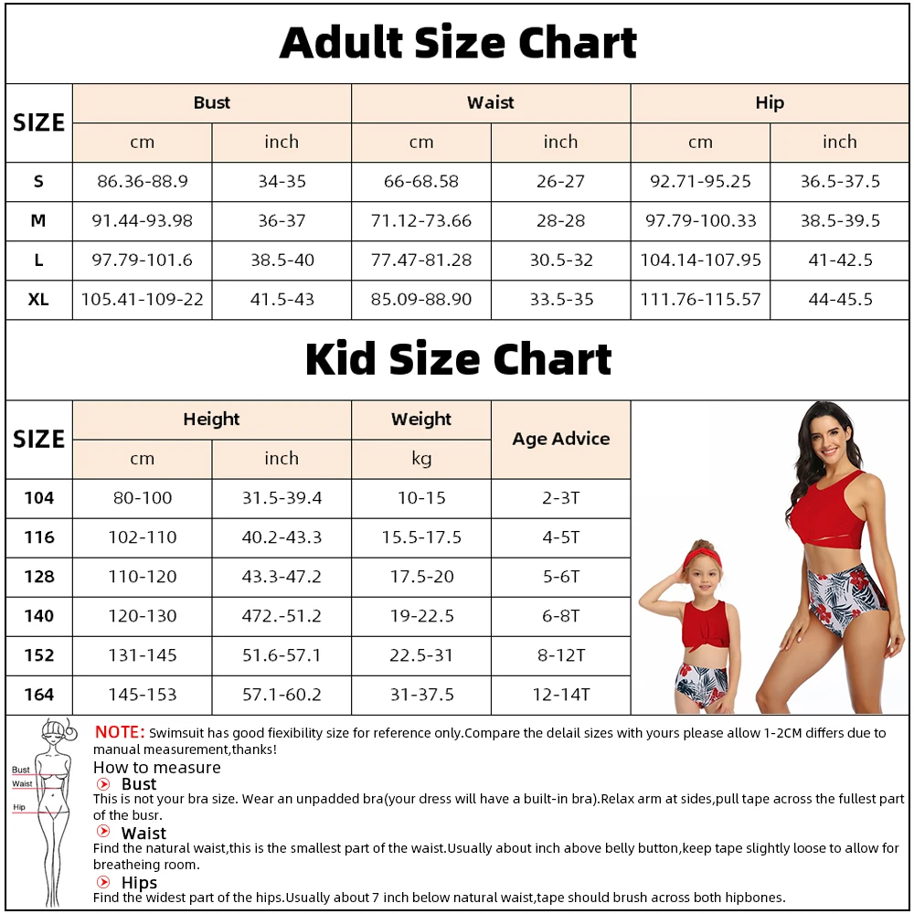 Sexy Family Matching Bikini Backless Swimwear High Waist Two Pieces Women Girl Swimsuit Bathing Suits Maillot De Bain Feminino |