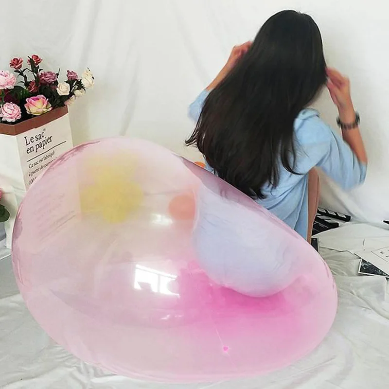 

Air Water Filled Bubble Ball Inflatable Blow Up Balloon Toy Children Outdoor Party Game AN88