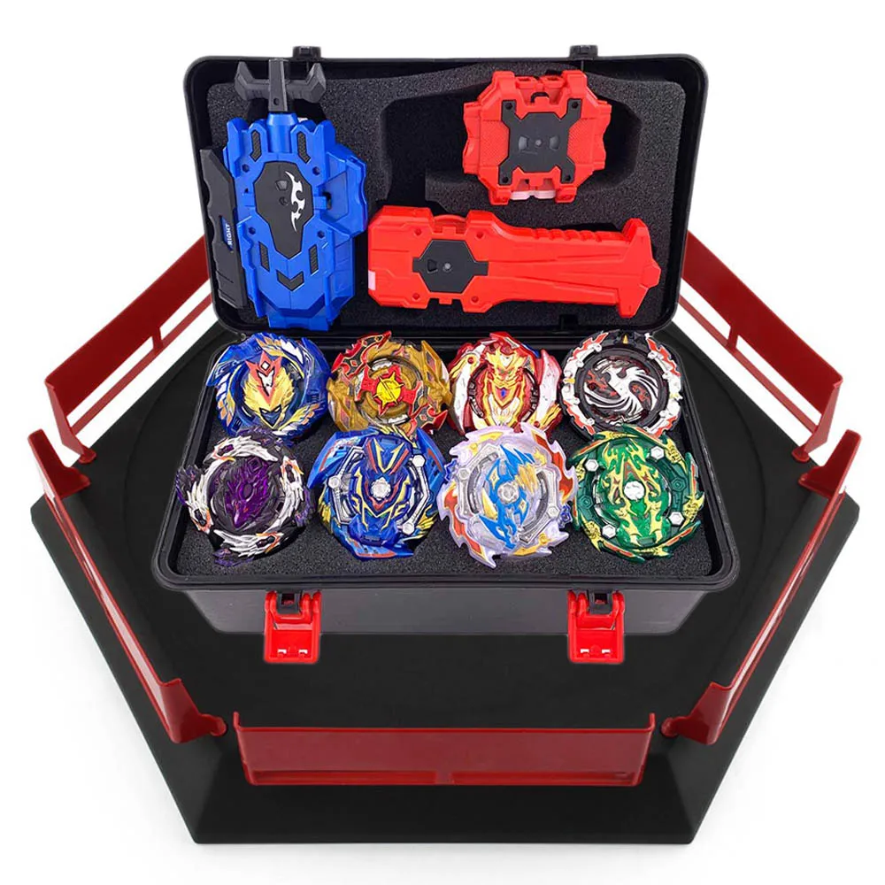 Набор топов с лаунчером Beyblade Арена металлическая борьба Бей блейд металлический