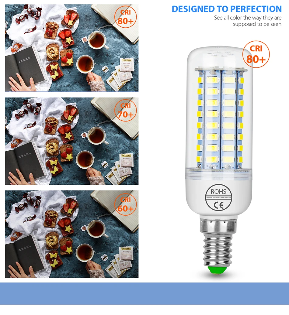 1 шт. Ce E27 E14 5730 5630 Smd Светодиодная кукурузная лампа переменного тока 220 В переменного тока 110 В 5 Вт 7 Вт 12 Вт 15 Вт 25 Вт 30 Вт 40 Вт 50 Вт светящийся Точечный светильник, светодиодный светильник