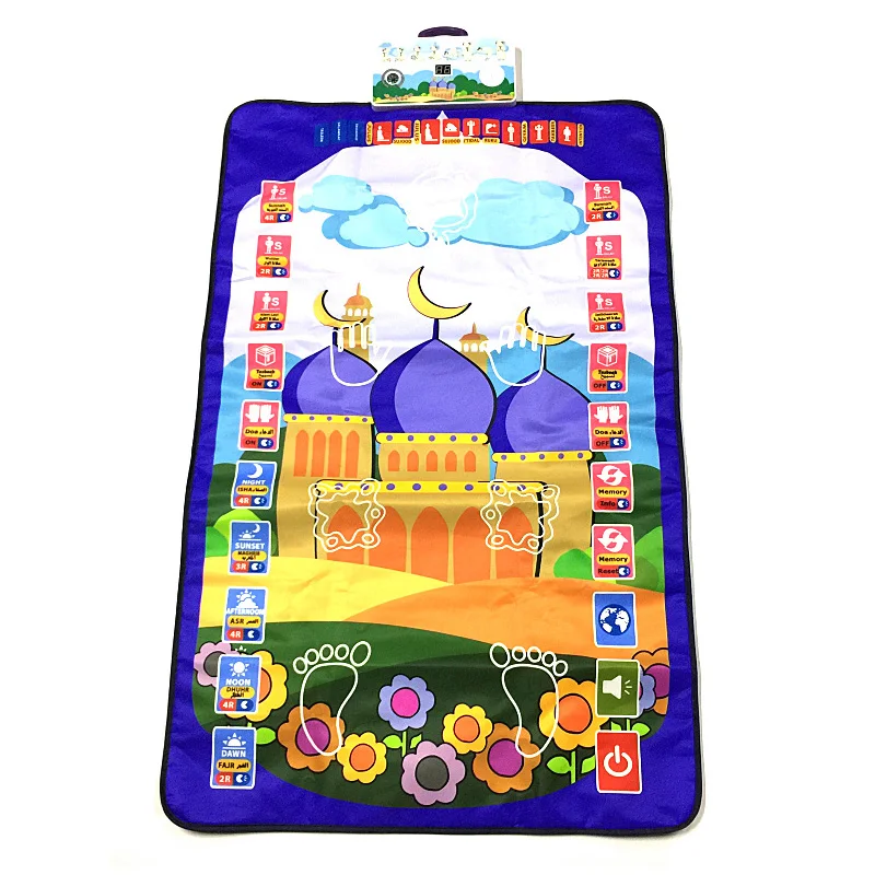Лидер продаж Детский обучающий молитвенный коврик исламский мусульманский
